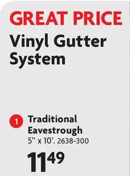 Home Hardware Traditional Vinyl Gutter System offer