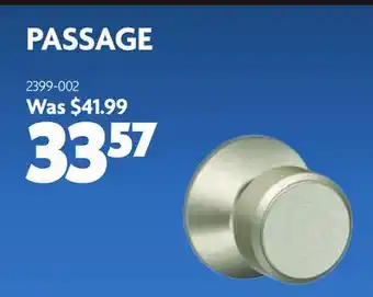 Home Hardware Satin Nickel Bowery Passage Door Knobset offer
