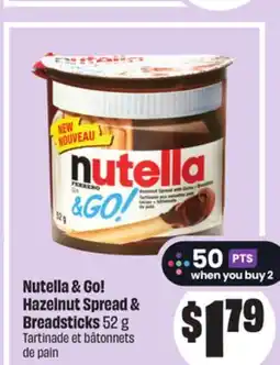 Chalo FreshCo Nutella & Go! Hazelnut Spread & Breadsticks 52 g offer