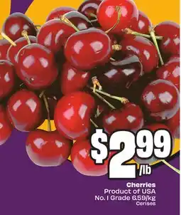 Chalo FreshCo Cherries Product of USA No. 1 Grade offer