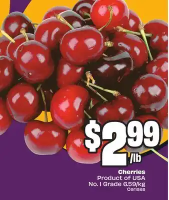 Chalo FreshCo Cherries Product of USA No. 1 Grade offer