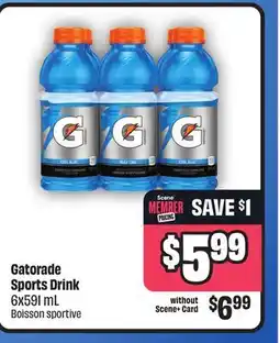 Chalo FreshCo Gatorade Sports Drink 6x591 mL offer