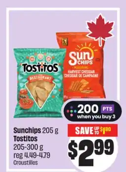 Chalo FreshCo Sunchips 205 g Tostitos 205-300 g offer