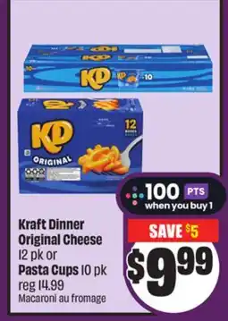 Chalo FreshCo Kraft Dinner Original Cheese 12 pk or Pasta Cups 10 pk offer