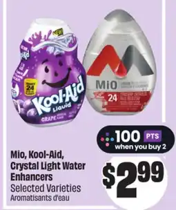 Chalo FreshCo Mio, Kool-Aid, Crystal Light Water Enhancers Selected Varieties offer