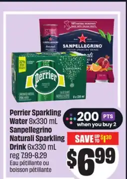 Chalo FreshCo Perrier Sparkling Water 8x330 mL Sanpellegrino Naturali Sparkling Drink 6x330 mL offer