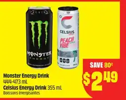 Chalo FreshCo Monster Energy Drink 444-473 mL Celsius Energy Drink 355 mL offer