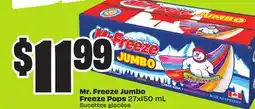 Chalo FreshCo Mr. Freeze Jumbo Freeze Pops 27x150 mL offer