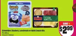 Chalo FreshCo Schneiders Stackers, Lunchmate or Adult Snack Kits 75-120 g offer