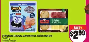 Chalo FreshCo Schneiders Stackers, Lunchmate or Adult Snack Kits 75-120 g offer