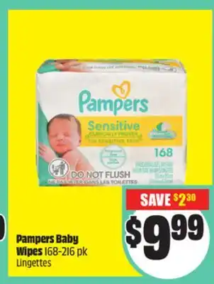 Chalo FreshCo Pampers Baby Wipes 168-216 pk offer