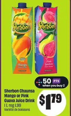 Chalo FreshCo Sherbon Chaunsa Mango or Pink Guava Juice Drink 1 L offer