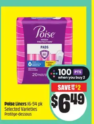 Chalo FreshCo Poise Liners 16-54 pk Selected Varieties offer
