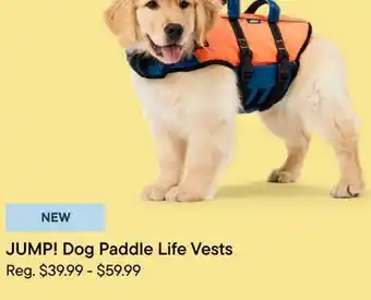 Petvalu JUMP! Dog Paddle Life Vests offer