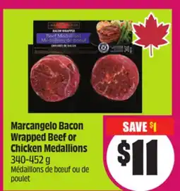 Chalo FreshCo Marcangelo Bacon Wrapped Beef or Chicken Medallions 340-452 g offer