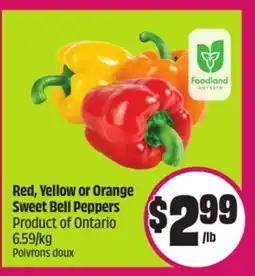Chalo FreshCo Red, Yellow or Orange Sweet Bell Peppers Product of Ontario offer