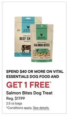 Petvalu Vital Salmon Bites Dog Treat offer