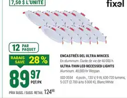 BMR ENCASTRÉS DEL ULTRA MINCES offer