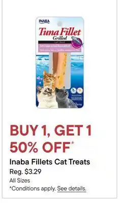 Petvalu Inaba Fillets Cat Treats offer