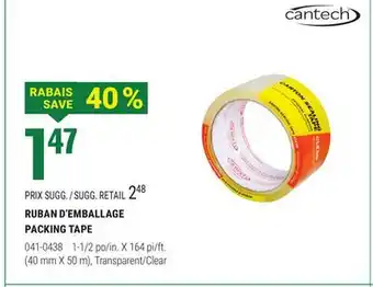 BMR RUBAN D'EMBALLAGE PACKING TAPE offer