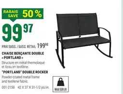 BMR CHAISE BERÇANTE DOUBLE  PORTLAND  offer