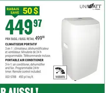 BMR CLIMATISEUR PORTATIF offer