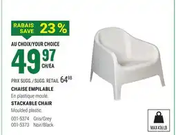 BMR CHAISE EMPILABLE offer