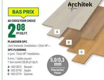BMR PLANCHER SPC offer