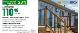 BMR ENSEMBLE POUR RAMPE EN BOIS TRAITÉ offer