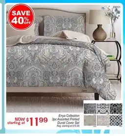 Oxford Mills Enya Collection 3pc Assorted Printed Duvet Cover Set offer