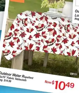 Oxford Mills Outdoor Water Repellent 52x70 Fabric Tablecloth offer