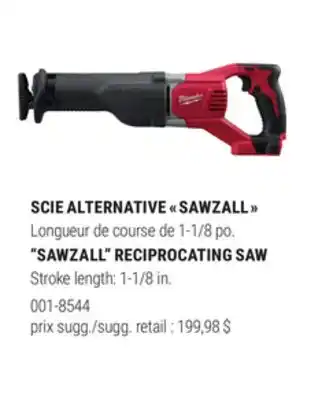 BMR SCIE ALTERNATIVE SAWZALL offer