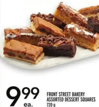 Metro Front street bakery assorted dessert squares offer