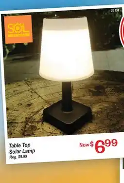 Oxford Mills Table Top Solar Lamp offer