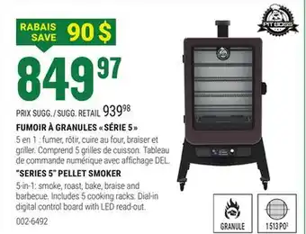 BMR 5 PELLET SMOKER offer
