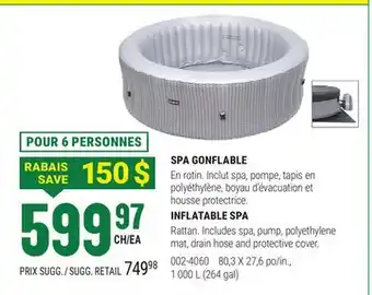 BMR SPA GONFLABLE offer