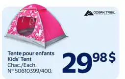 Walmart OZARK TRAIL Kids' Tent offer