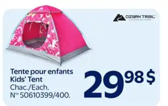 Walmart OZARK TRAIL Kids' Tent offer
