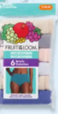 Walmart Women's Microfibre Briefs or High-Cut Underwear 6-Pack offer