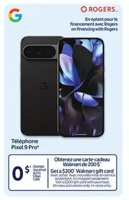 Walmart Téléphone Pixel 9 Pro offer