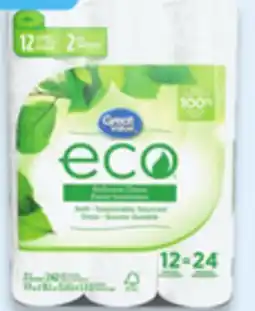 Walmart Great Value Eco Bathroom Tissue 12-Pack 242 Sheets offer