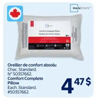 Walmart Comfort Complete Pillow offer