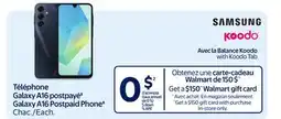 Walmart Samsung Galaxy A16 Postpaid Phone offer
