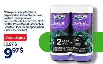 Walmart Swiffer PowerMop Unstoppables-Scented Floor Cleaning Solution offer