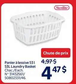 Walmart 53L Laundry Basket offer