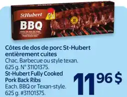 Walmart St-Hubert Fully Cooked Pork Back Ribs offer