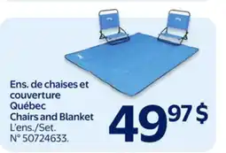 Walmart Québec Chairs and Blanket offer