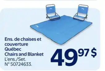 Walmart Québec Chairs and Blanket offer