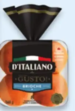 Walmart D'Italiano with Gusto! Brioche Style Hamburger Buns offer
