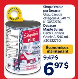 Walmart Decacer Maple Syrup offer